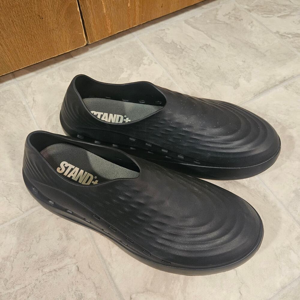 STAND+ AntiGrav1 The Standing Shoe Clogs Black Slip On Men Sz 13 Women Sz 15